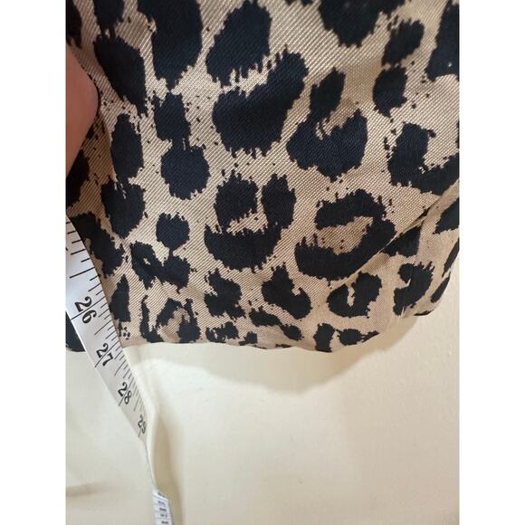 & Other Stories Sz 4 Leopard Cheetah Print Trousers Tapered Pants Great! - Picture 4 of 7